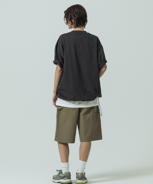 SLICK(スリック)の「【SLICK/スリック】Cotton Duck Wide Painter Short Pants / コットンダック ワイドペインターショートパンツ / ハーフパンツ(その他パンツ・メンズ・カーキ/ブラック・3/2/1)」の15枚目の写真