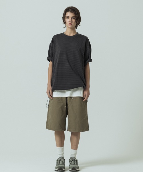 SLICK(スリック)の「【SLICK/スリック】Cotton Duck Wide Painter Short Pants / コットンダック ワイドペインターショートパンツ / ハーフパンツ(その他パンツ・メンズ・カーキ/ブラック・3/2/1)」の16枚目の写真