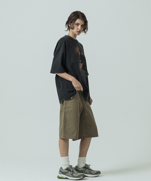 SLICK(スリック)の「【SLICK/スリック】Cotton Duck Wide Painter Short Pants / コットンダック ワイドペインターショートパンツ / ハーフパンツ(その他パンツ・メンズ・カーキ/ブラック・3/2/1)」の19枚目の写真