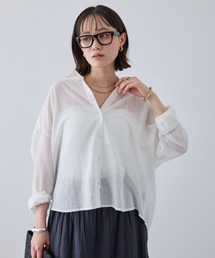 CROSS FUNCTION | 《通気性》エブ楽 ガーゼビックベーシックシャツ【CROSS FUNCTION/クロスファンクション】(シャツ/ブラウス)