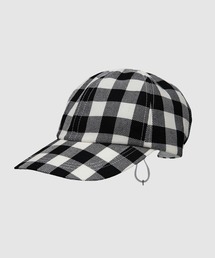 TSTS（ティーエスティーエス）の「GINGHAM WOOL DRAWSTRING CAP（キャップ）」