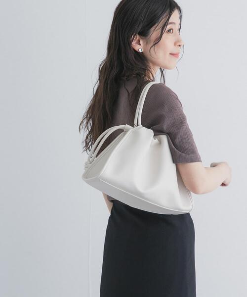URBAN RESEARCH DOORS（アーバンリサーチドアーズ）の「ドロストトートバッグ | 巾着バッグ/2WAY/ハンドバッグ（トートバッグ・レディース・ブラック/オフホワイト・ONE）」の4枚目の写真