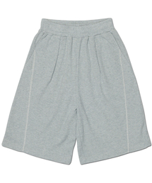 LIGHT WAFFLE SHORTS - GRAY