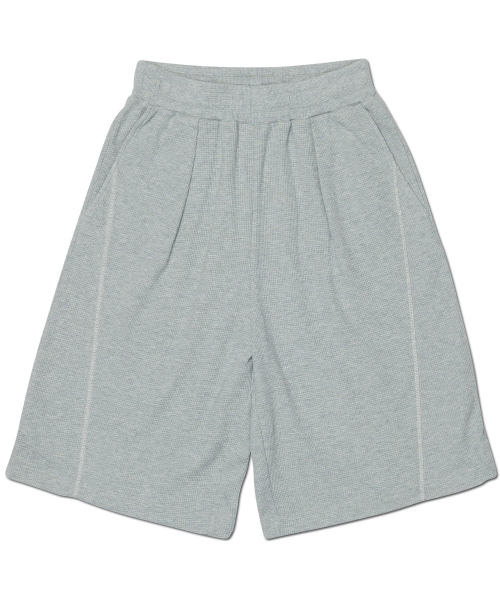 NOMANUAL(NOMANUAL)の「LIGHT WAFFLE SHORTS - GRAY(その他パンツ・レディース・その他・SMALL/MEDIUM/LARGE/X-LARGE)」の1枚目の写真