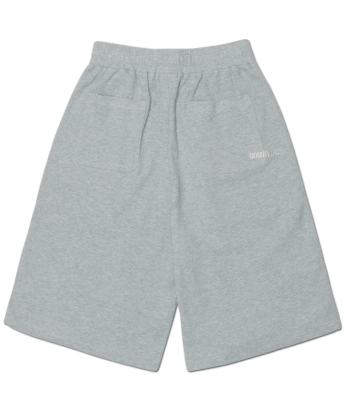 NOMANUAL(NOMANUAL)の「LIGHT WAFFLE SHORTS - GRAY(その他パンツ・レディース・その他・SMALL/MEDIUM/LARGE/X-LARGE)」の2枚目の写真