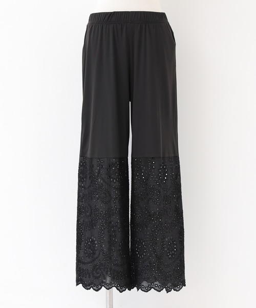 n'OrLABEL(ノアールレーベル)の「『裾スカラップレースペチパンツ』(その他パンツ・レディース・ブラック/オフホワイト・1/2)」の16枚目の写真