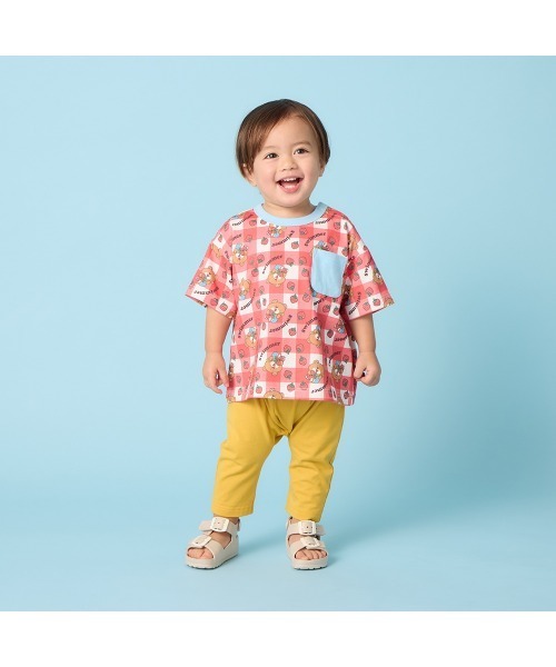 Belle Maison(ベルメゾン)の「SWIMMERコラボ 総柄半袖Tシャツ(Tシャツ/カットソー・キッズ・アイボリー系/レッド系その他3・80/90/100/110/120)」の4枚目の写真