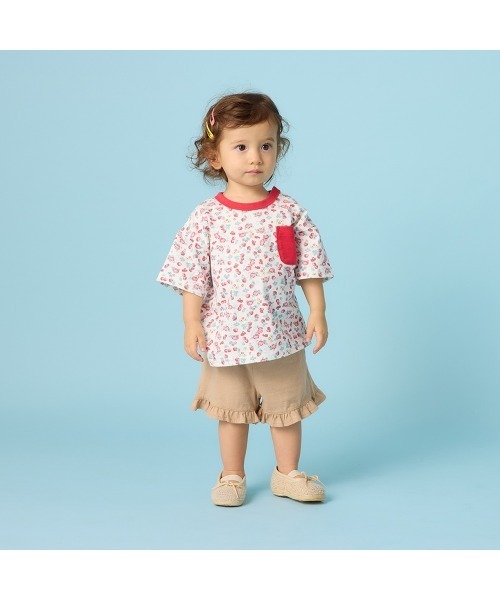 Belle Maison(ベルメゾン)の「SWIMMERコラボ 総柄半袖Tシャツ(Tシャツ/カットソー・キッズ・アイボリー系/レッド系その他3・80/90/100/110/120)」の7枚目の写真