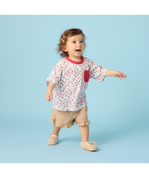 Belle Maison(ベルメゾン)の「SWIMMERコラボ 総柄半袖Tシャツ(Tシャツ/カットソー・キッズ・アイボリー系/レッド系その他3・80/90/100/110/120)」の8枚目の写真