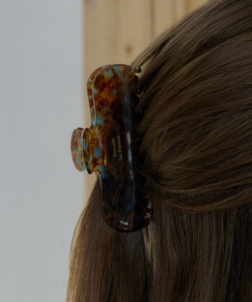 GIUNON(ジウノン)の「wide square vance clip / ワイドスクエアバンスクリップ(バレッタ/ヘアクリップ・レディース・ベージュ/ブラウン/クリーム/アイボリー/グリーン・FREE)」の19枚目の写真