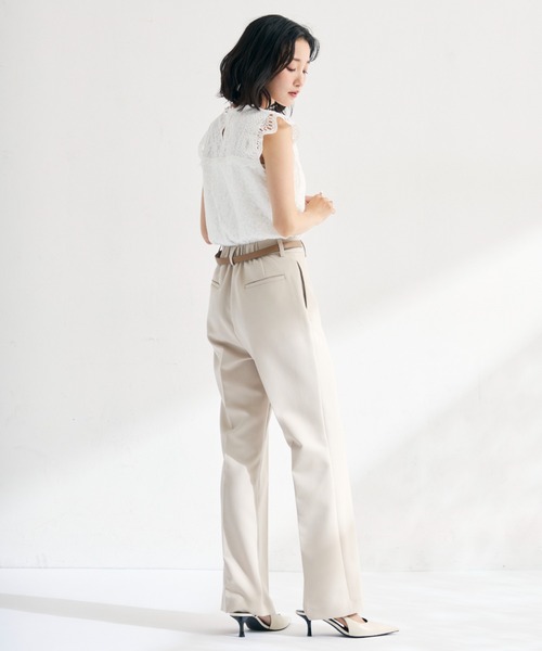 MISCH MASCH(ミッシュマッシュ)の「2026春夏新作 総レースフレンチ袖ブラウス(シャツ/ブラウス・レディース・グリーン/ホワイト/ブラック/グレー・フリ-)」の14枚目の写真