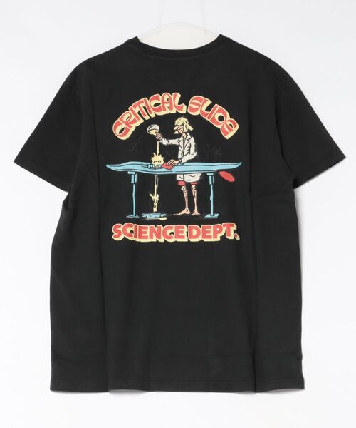 TCSS（ティーシーエスエス）の「DESIGN TEE/Critical Slide(TCSS)クリティカルスライド バックプリント 半袖Tシャツ ロゴT プリントT クルーネック リラックスフィット サーフ ストリート（Tシャツ/カットソー・メンズ・ブラック/ホワイト・LARGE/MEDIUM/X-LARGE）」の3枚目の写真