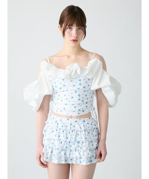WEB限定カラー】フリルオフショルセットスウィムウェア（水着