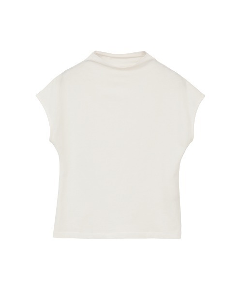 CLANE（クラネ）の「UP NECK COMPACT TOPS（Tシャツ/カットソー・レディース・ブラウン/ブラック/ホワイト・2/1）」の7枚目の写真