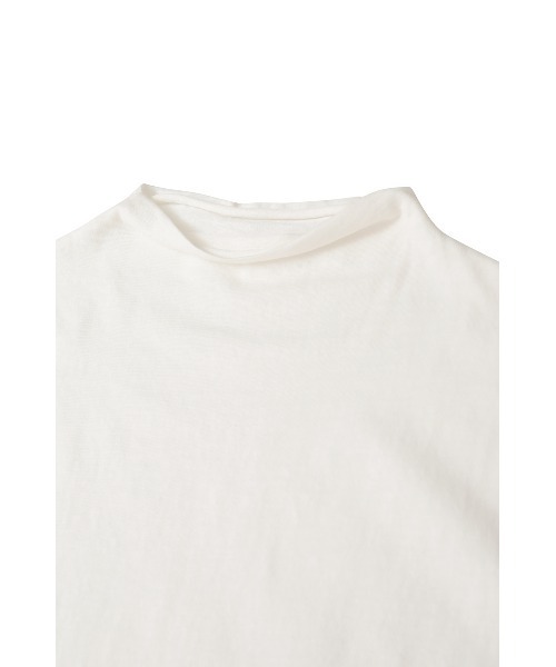 CLANE（クラネ）の「UP NECK COMPACT TOPS（Tシャツ/カットソー・レディース・ブラウン/ブラック/ホワイト・2/1）」の9枚目の写真