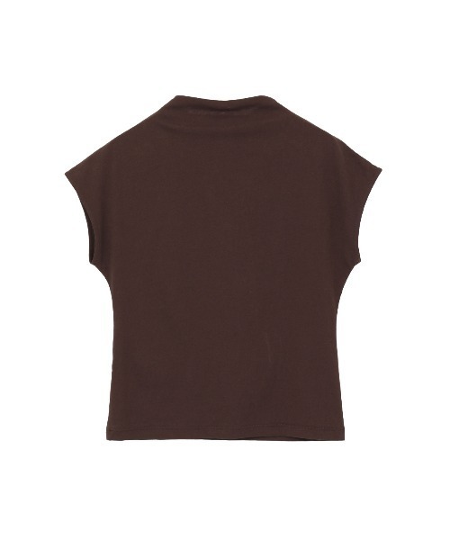 CLANE（クラネ）の「UP NECK COMPACT TOPS（Tシャツ/カットソー・レディース・ブラウン/ブラック/ホワイト・2/1）」の14枚目の写真