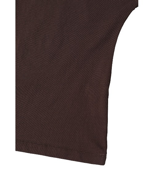 CLANE（クラネ）の「UP NECK COMPACT TOPS（Tシャツ/カットソー・レディース・ブラウン/ブラック/ホワイト・2/1）」の17枚目の写真