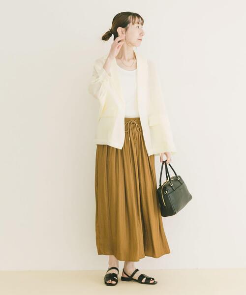 ITEMS URBANRESEARCH(アイテムズ アーバンリサーチ)の「ドルマンシアージャケット(その他アウター・レディース・ブラック/オフホワイト/グレー・FREE)」の9枚目の写真