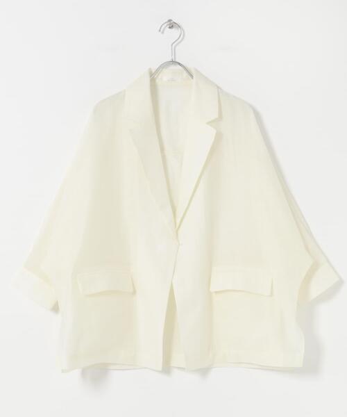 ITEMS URBANRESEARCH(アイテムズ アーバンリサーチ)の「ドルマンシアージャケット(その他アウター・レディース・ブラック/オフホワイト/グレー・FREE)」の10枚目の写真
