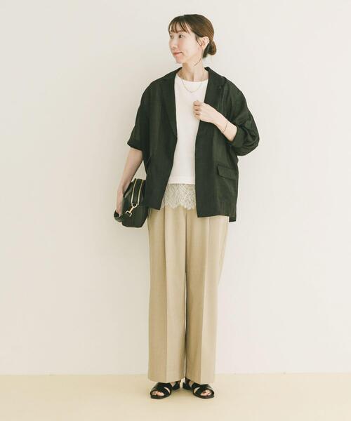 ITEMS URBANRESEARCH(アイテムズ アーバンリサーチ)の「ドルマンシアージャケット(その他アウター・レディース・ブラック/オフホワイト/グレー・FREE)」の14枚目の写真