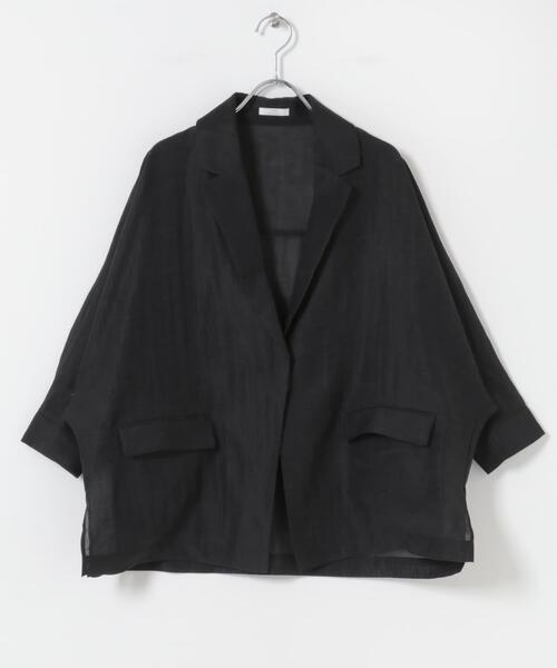ITEMS URBANRESEARCH(アイテムズ アーバンリサーチ)の「ドルマンシアージャケット(その他アウター・レディース・ブラック/オフホワイト/グレー・FREE)」の16枚目の写真