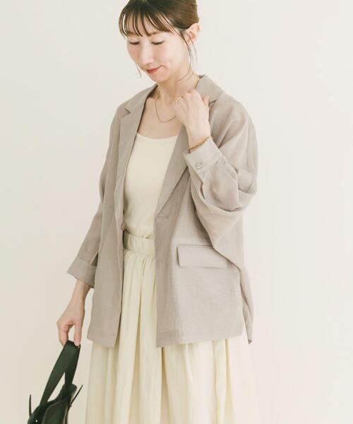 ITEMS URBANRESEARCH(アイテムズ アーバンリサーチ)の「ドルマンシアージャケット(その他アウター・レディース・ブラック/オフホワイト/グレー・FREE)」の19枚目の写真