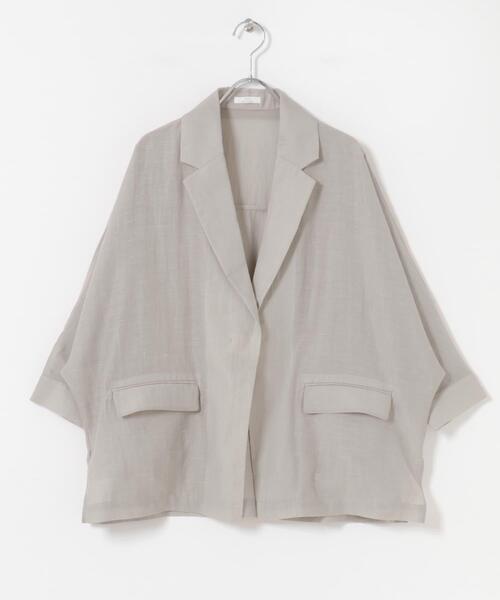 ITEMS URBANRESEARCH(アイテムズ アーバンリサーチ)の「ドルマンシアージャケット(その他アウター・レディース・ブラック/オフホワイト/グレー・FREE)」の22枚目の写真