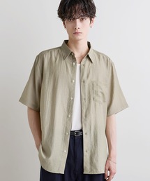 Buyer's Select /【接触冷感】リネン混半袖レギュラーカラーシャツ