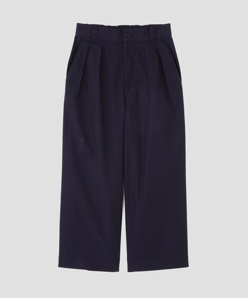 MHL.(エムエイチエル)の「FINE COMPACT COTTON POPLIN(その他パンツ・レディース・ネイビー/ベージュ・3/2/1/0)」の6枚目の写真