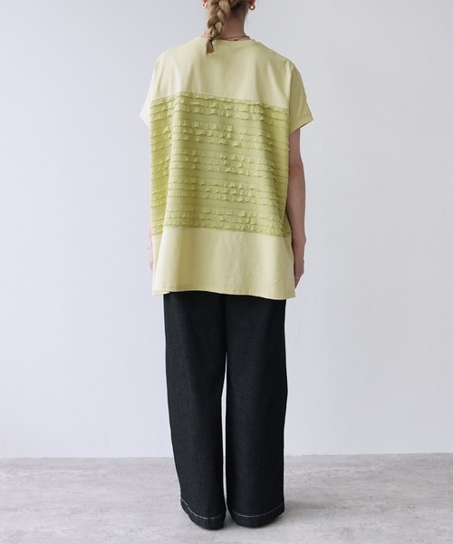 reca（レカ）の「フリル切り替えワイドプルオーバー（Tシャツ/カットソー・レディース・オフホワイト/ブラック/グリーン系その他・FREE）」の20枚目の写真