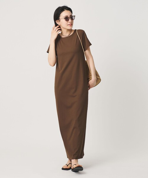 BEAUTY&YOUTH UNITED ARROWS(ビューティーアンドユースユナイテッドアローズ)の「【WEB限定】リブショートスリーブ カットソーワンピース(ワンピース・レディース・グレー/ブラック/レッド/ブラウン・FREE)」の15枚目の写真