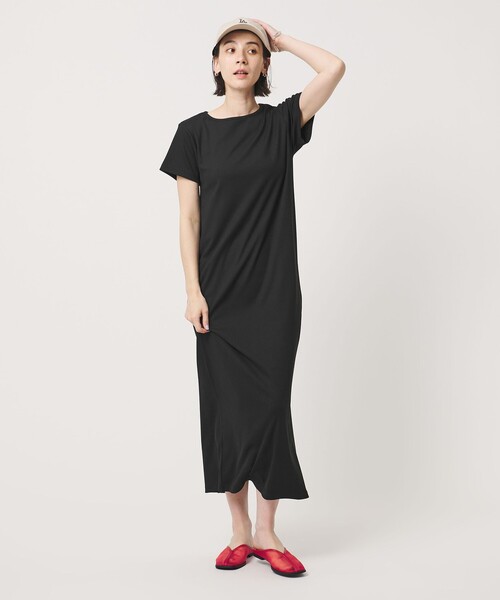 BEAUTY&YOUTH UNITED ARROWS(ビューティーアンドユースユナイテッドアローズ)の「【WEB限定】リブショートスリーブ カットソーワンピース(ワンピース・レディース・グレー/ブラック/レッド/ブラウン・FREE)」の17枚目の写真