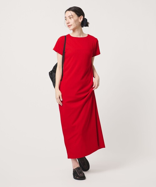 BEAUTY&YOUTH UNITED ARROWS(ビューティーアンドユースユナイテッドアローズ)の「【WEB限定】リブショートスリーブ カットソーワンピース(ワンピース・レディース・グレー/ブラック/レッド/ブラウン・FREE)」の20枚目の写真