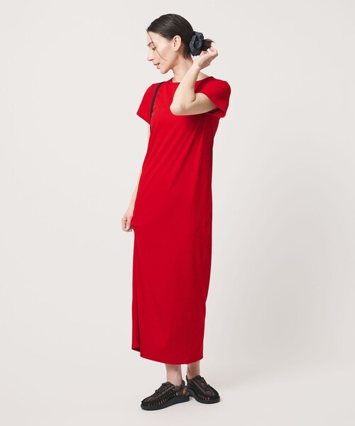 BEAUTY&YOUTH UNITED ARROWS(ビューティーアンドユースユナイテッドアローズ)の「【WEB限定】リブショートスリーブ カットソーワンピース(ワンピース・レディース・グレー/ブラック/レッド/ブラウン・FREE)」の21枚目の写真