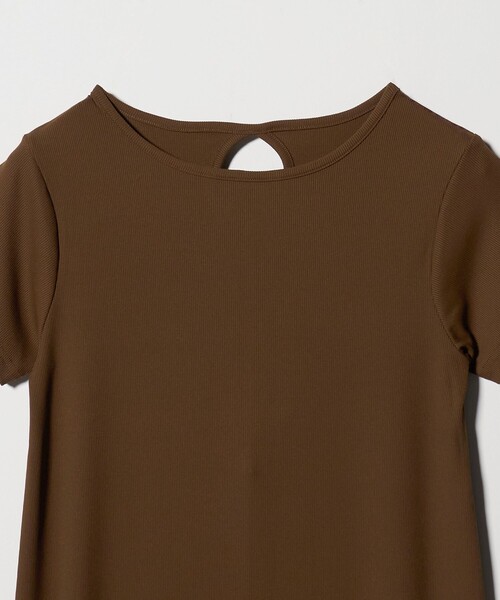 BEAUTY&YOUTH UNITED ARROWS(ビューティーアンドユースユナイテッドアローズ)の「【WEB限定】リブショートスリーブ カットソーワンピース(ワンピース・レディース・グレー/ブラック/レッド/ブラウン・FREE)」の11枚目の写真