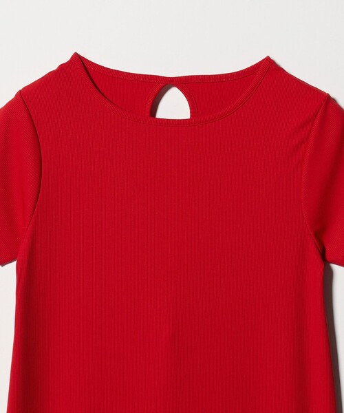 BEAUTY&YOUTH UNITED ARROWS(ビューティーアンドユースユナイテッドアローズ)の「【WEB限定】リブショートスリーブ カットソーワンピース(ワンピース・レディース・グレー/ブラック/レッド/ブラウン・FREE)」の14枚目の写真