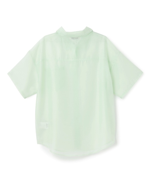 LOVETOXIC(ラブトキシック)の「【接触冷感】シアールーズ半袖シャツ(シャツ/ブラウス・キッズ・オフホワイト/ライトグリーン/オレンジ・M:150cm/S:140cm/L:160cm/130cm)」の13枚目の写真