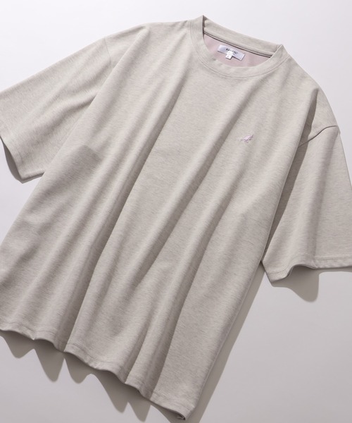 KANGOL(カンゴール)の「【KANGOL/カンゴール】別注 ワンポイント刺繍 配色 半袖Tシャツ(Tシャツ/カットソー・メンズ・ライトグレー/ブラック/ネイビー/グレー・M/L)」の12枚目の写真