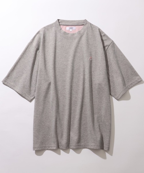 KANGOL(カンゴール)の「【KANGOL/カンゴール】別注 ワンポイント刺繍 配色 半袖Tシャツ(Tシャツ/カットソー・メンズ・ライトグレー/ブラック/ネイビー/グレー・M/L)」の10枚目の写真
