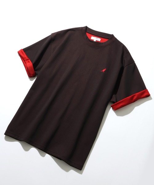 KANGOL(カンゴール)の「【KANGOL/カンゴール】別注 ワンポイント刺繍 配色 半袖Tシャツ(Tシャツ/カットソー・メンズ・ライトグレー/ブラック/ネイビー/グレー・M/L)」の13枚目の写真