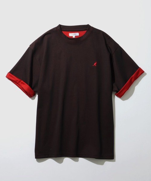 KANGOL(カンゴール)の「【KANGOL/カンゴール】別注 ワンポイント刺繍 配色 半袖Tシャツ(Tシャツ/カットソー・メンズ・ライトグレー/ブラック/ネイビー/グレー・M/L)」の6枚目の写真