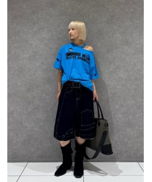 LAGUA GEM(ラグアジェム)の「FRILL MIDI スカート(スカート・レディース・ターコイズブルー/ブラウン/ホワイト・SMALL/MEDIUM)」の19枚目の写真
