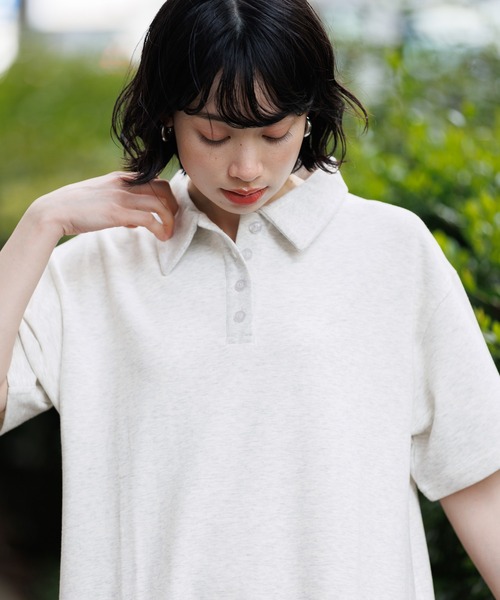 BAYFLOW（ベイフロー）の「[WEB限定]機能性ポンチポロカットワンピース（ワンピース・レディース・その他/ブラック/杢グレー/ブラウン・SMALL/MEDIUM）」の16枚目の写真