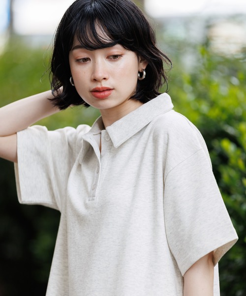 BAYFLOW（ベイフロー）の「[WEB限定]機能性ポンチポロカットワンピース（ワンピース・レディース・その他/ブラック/杢グレー/ブラウン・SMALL/MEDIUM）」の12枚目の写真