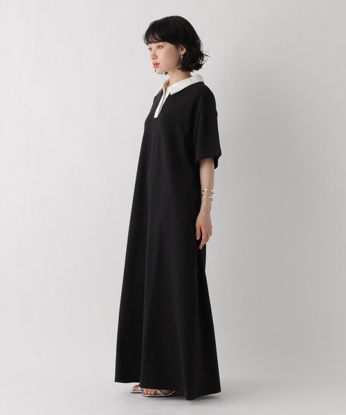 BAYFLOW（ベイフロー）の「[WEB限定]機能性ポンチポロカットワンピース（ワンピース・レディース・その他/ブラック/杢グレー/ブラウン・SMALL/MEDIUM）」の20枚目の写真