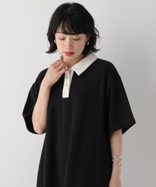 BAYFLOW（ベイフロー）の「[WEB限定]機能性ポンチポロカットワンピース（ワンピース・レディース・その他/ブラック/杢グレー/ブラウン・SMALL/MEDIUM）」の18枚目の写真