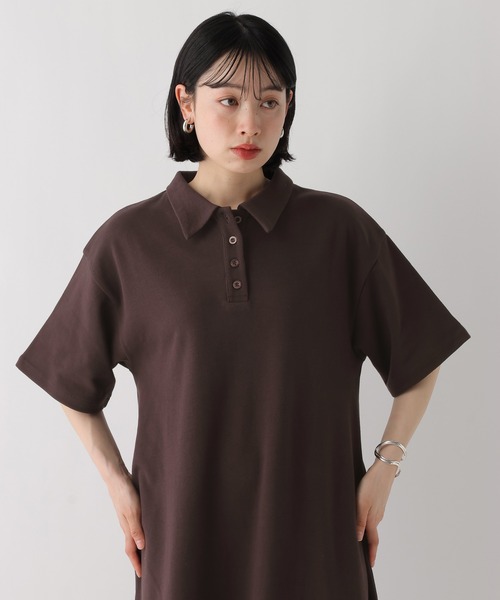 BAYFLOW（ベイフロー）の「[WEB限定]機能性ポンチポロカットワンピース（ワンピース・レディース・その他/ブラック/杢グレー/ブラウン・SMALL/MEDIUM）」の21枚目の写真