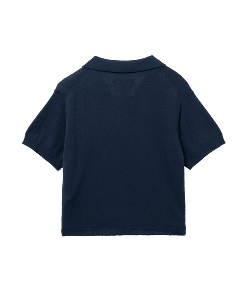 A BATHING APE（アベイシングエイプ）の「REGULAR POLO SWEATER（ニット/セーター・レディース・アイボリー/ネイビー・SMALL/X-SMALL）」の4枚目の写真