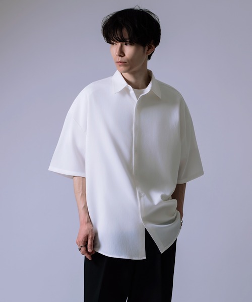 improves（インプローブス）の「半袖 ルーズ シャツ（シャツ/ブラウス・メンズ・ホワイト/ブラック/カーキ・LARGE/SMALL/MEDIUM）」の4枚目の写真