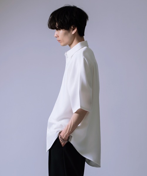improves（インプローブス）の「半袖 ルーズ シャツ（シャツ/ブラウス・メンズ・ホワイト/ブラック/カーキ・LARGE/SMALL/MEDIUM）」の5枚目の写真